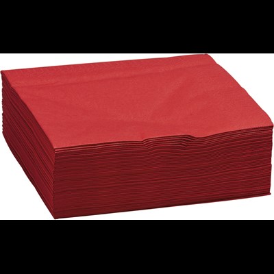 Serviettes rouge 33 × 33 cm